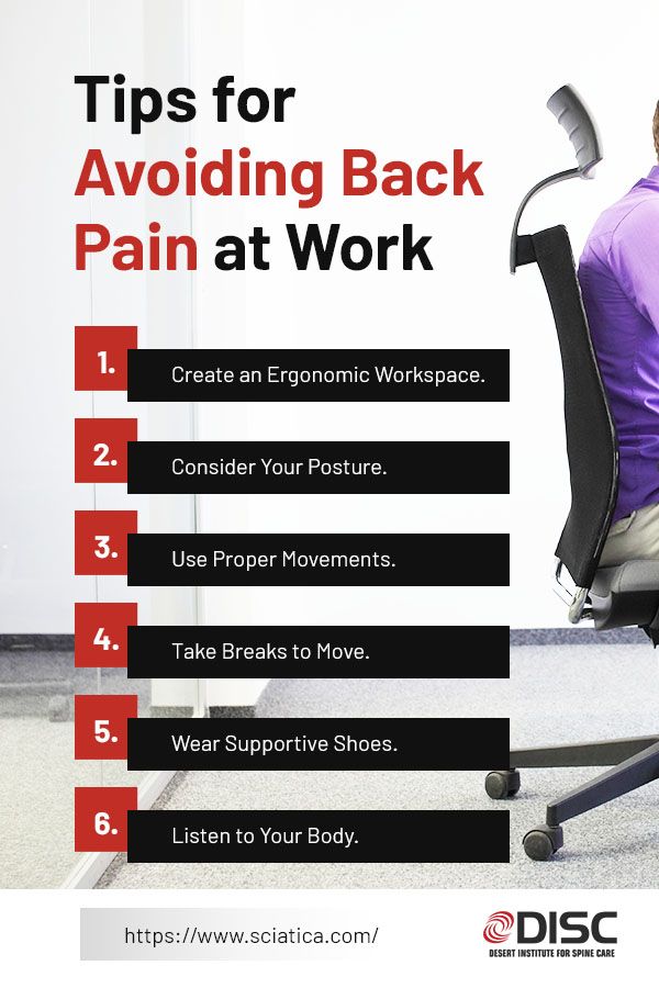 6 Stretches for Back Pain Relief Infographic